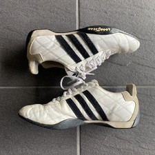 Tênis de condução vintage Adidas Toscana Goodyear tamanho 9 branco preto couro 2005 comprar usado Tênis de condução vintage Adidas Toscana Goodyear tamanho 9 branco preto couro 2005 comprar usado  Enviando para Brazil