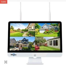 Sistema de câmeras de segurança HISEEU WIFI 15" monitor LCD HD NVR/DVR 5MP até 6TB 10 câmeras, usado comprar usado  Enviando para Brazil
