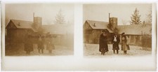Trois Uomini Casa Foto c1920 Placca Da Lente K4n1 Stereo Vintage comprar usado  Enviando para Brazil