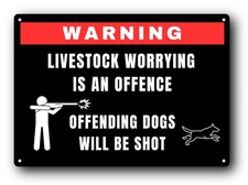 Livestock protection sign for sale  ALNWICK