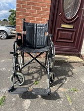Foldable manual wheelchair for sale  HINCKLEY