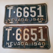 nevada 1936 license plates for sale nevada 1936 license plates for sale Encino