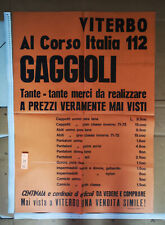 Manifesto abbigliamento gaggio usato  Viterbo