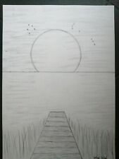 Disegno matita tramonto usato  Luzzi