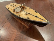Vintage~Chris Craft~Estilo Barco de Velocidade Modelo de Madeira Ótima Decoração 20"" comprar usado  Enviando para Brazil