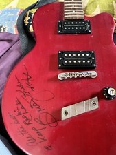 Guitarra Dearmond vintage autografada Brian Johnson (AC/DC) comprar usado  Enviando para Brazil