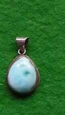 Larimar silver peardrop for sale  DEESIDE