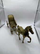 Conjunto de carrinho vintage de latão maciço para cavalos e buggy artigos de metal colecionáveis comprar usado  Enviando para Brazil