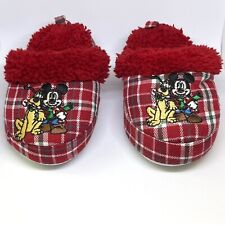 Chinelos infantis Disney Mickey Pluto xadrez vermelho Natal criança tamanho 7/8 LEIA comprar usado  Enviando para Brazil