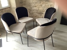 Lot chaises velours d'occasion  Ancy-le-Franc
