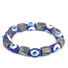 Pulseira de proteção turca grega AZUL olho mau boa sorte vidro joalheria, usado comprar usado Pulseira de proteção turca grega AZUL olho mau boa sorte vidro joalheria, usado comprar usado  Enviando para Brazil