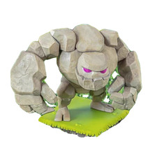 [Genuíno] Supercell Clash Royale Golem Figura de PVC Brinquedo de Arte Limitada Presente com Caixa comprar usado  Enviando para Brazil