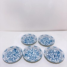 Conjunto de pratos de jantar Arita Ware Senemon forno flor pássaro 5 19cm, usado comprar usado  Enviando para Brazil
