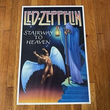 Pôster litográfico vintage Led Zeppelin - “Stairway” por Bigfoot - RARO! Sem falhas , usado comprar usado  Enviando para Brazil