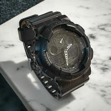 Relógio analógico digital quartzo resina preta CASIO G-SHOCK GA-100 Mod 5081 comprar usado  Enviando para Brazil