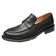 Mocassim estilo italiano britânico vestido formal couro real sapatos masculinos primavera comprar usado  Enviando para Brazil