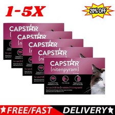 1-5X Capstar Nitenpyram 11,4mg 6 comprimidos para gatos 2-25 libras-\ comprar usado  Enviando para Brazil