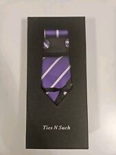 Purple white striped for sale  FERRYHILL
