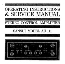 Sansui 111 schematic usato  Vanzaghello