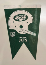 Banner vintage anos 60 NFL New York Jets Half Pennant - Super Bowl de futebol AFC, usado comprar usado  Enviando para Brazil
