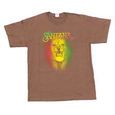 Usado, Camiseta Vintage Carlos Santana Grande Marrom Tour Concerto Rock Band Jimi Hendrix comprar usado  Enviando para Brazil