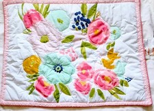 Usado, Edredom floral berço colcha bebê algodão reversível rosa verde decoração de parede comprar usado  Enviando para Brazil