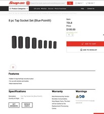 Snap tools tap for sale  Hawthorne