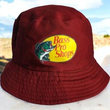 Chapéu balde Bass Pro Shop proteção climática externa tamanho 7 logotipo peixe marrom, usado comprar usado  Enviando para Brazil