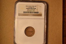 1863 Edw. Schaaf, Nova York, NY, MS62 marrom NGC. Fuld-NY-630BK-2a, R.2. comprar usado  Enviando para Brazil