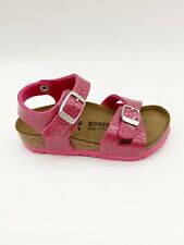 Sandálias Birkenstock Rio Kids Magic Galaxy rosa brilhante ajuste estreito comprar usado  Enviando para Brazil