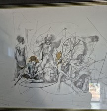 Litografia ugo attardi usato  Roma