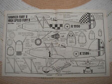 Aeromodeller plans hawker for sale  BURRY PORT