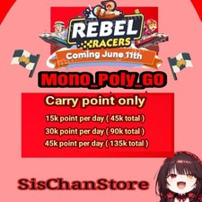 Usado, MONO_POLY_GO REBEL_RACERS EVENT (15K, 35K, 45k) pontos CARRY comprar usado  Enviando para Brazil