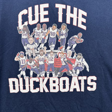 Camisa masculina Barstool Sports Cue The Duck boats azul GG New England Patriots Champ comprar usado  Enviando para Brazil