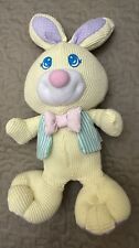 Vintage 1997 Fisher Price Cozie Yellow Bunny Rabbit Pluszowy splot gofrowniczy Termiczny na sprzedaż  Wysyłka do Poland