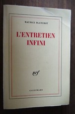 Maurice blanchot entretien d'occasion  Nontron