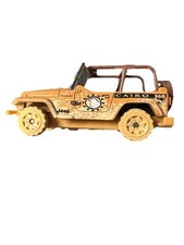 Matchbox '98 Jeep Wrangler 4x4 TJ com gaiola rolante bronzeado aparência enlameada RARO comprar usado  Enviando para Brazil