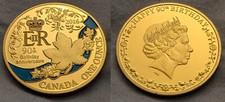 Moeda de ouro do 90º aniversário da rainha Elizabeth II Happy King Charles III Crown 1 oz Reino Unido comprar usado  Enviando para Brazil