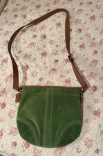 Coach green suede for sale  Quitman