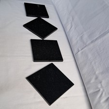 Square glass coasters for sale  HARLOW