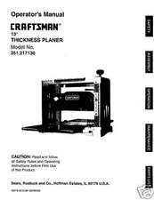 Craftsman planer operators for sale  Dayton