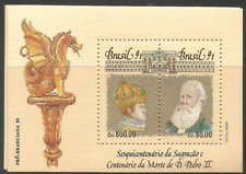 BRASIL - 1991 Folha de lembrança Imperador Dom Pedro #2346 - Muito bom estado, sem marca de charneira, usado comprar usado  Enviando para Brazil