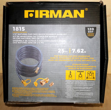 Usado, Kit de mangueira FIRMAN #1815 1/2" gás natural conexão rápida 25' comprar usado  Enviando para Brazil