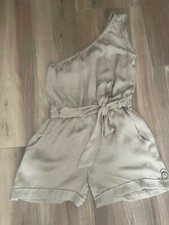 Romper Grass Collection pequeno dourado um ombro com alça de amarração cintura elástica comprar usado  Enviando para Brazil