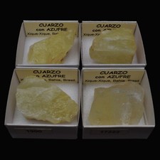 CUARZO con AZUFRE (Xique-Xique, Brasil) "ver disponibles" / Sulphur quartz comprar usado  Enviando para Brazil