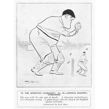 Cricket caricature arthur for sale  GLASGOW
