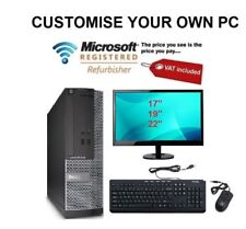 Completo Dell/Hp Core i5 i3 Pc Desktop Torre Lcd De Computador Windows 10 7 8GB 1TB comprar usado  Enviando para Brazil