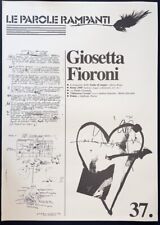 Giosetta fioroni parole usato  Ampezzo