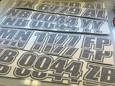novos números de registro de barco de vinil listrado personalizado identificação do casco # caiaque canoa de esqui comprar usado  Enviando para Brazil