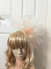 Peach coral fascinator for sale  SLOUGH